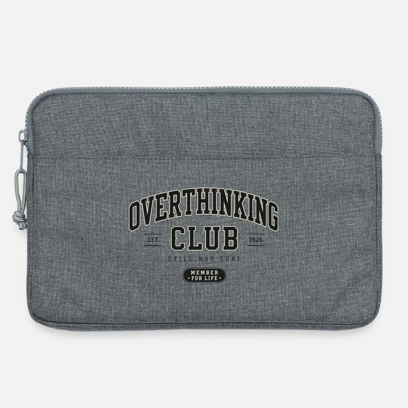 Overthinking Club - Laptoptasche 13" - Grau meliert