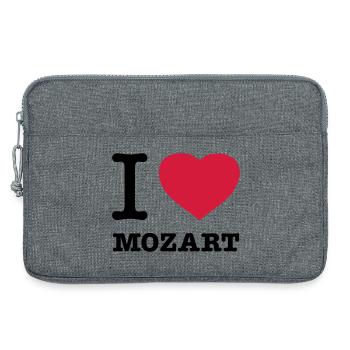 I LOVE MOZART - Sacoche pour ordinateur portable 13 pouces - gris chiné - Devant