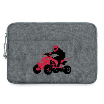 Quad - Laptoptasche 13" - Grau meliert - Vorne