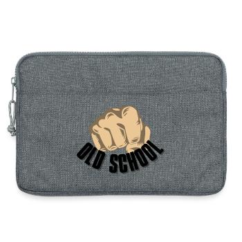 Oldschool (Vieille école) - Sacoche pour ordinateur portable 13 pouces - gris chiné - Devant