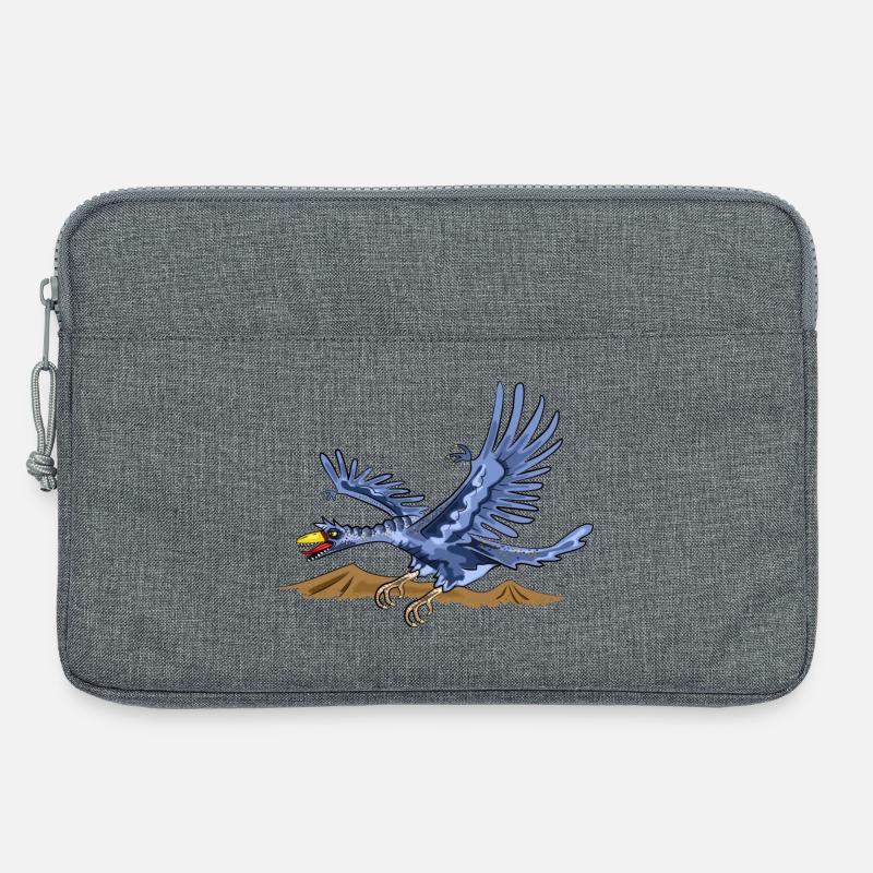 Dinosaurier Dino - Laptoptasche 13" - Grau meliert