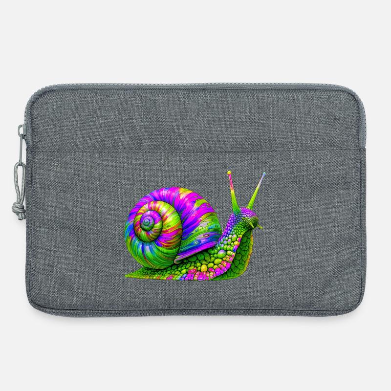 Schnecke - Laptoptasche 13" - Grau meliert