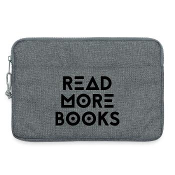 READ MORE BOOKS - Laptop bag 13" - heather grey - Front