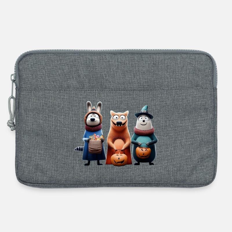 Halloween Squad – Süßes oder Saures Wooligans - Laptoptasche 13" - Grau meliert