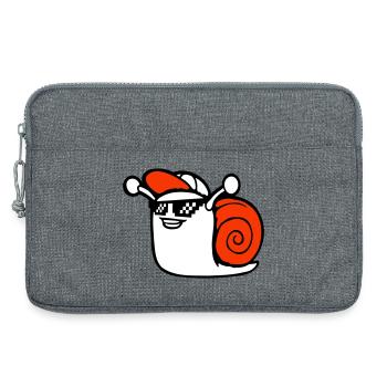 Snail Sunglasses Cute Cute Happy Cool - Laptop bag 13" - heather grey - Front