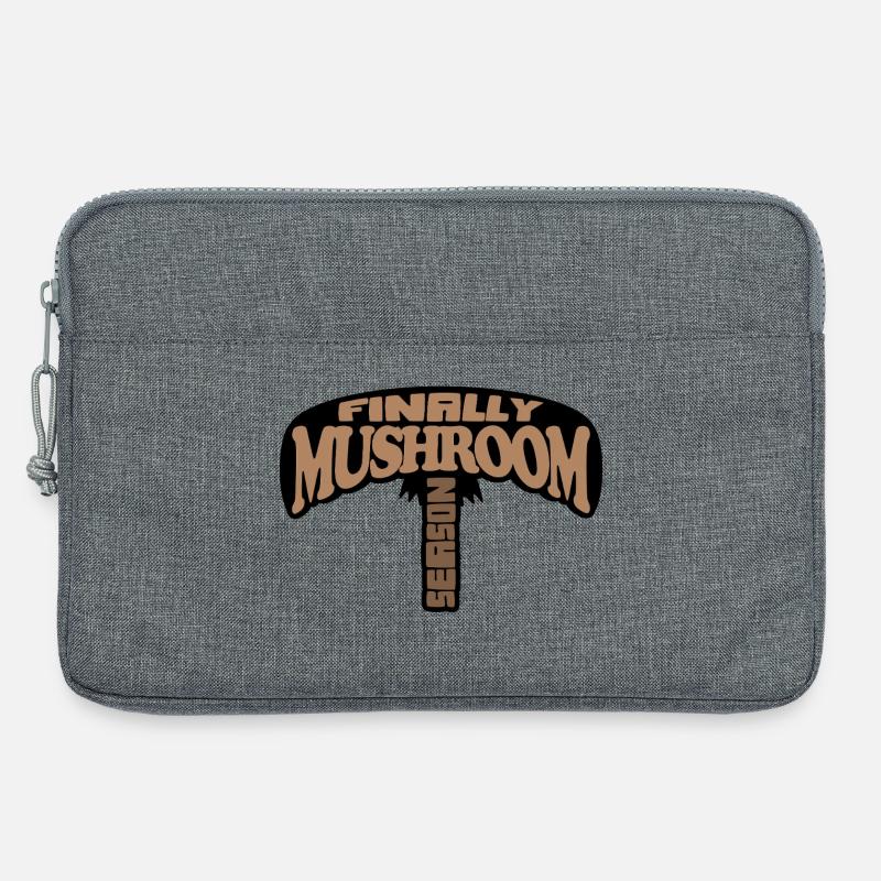 Endlich Pilz-Saison-Design - Laptoptasche 13" - Grau meliert