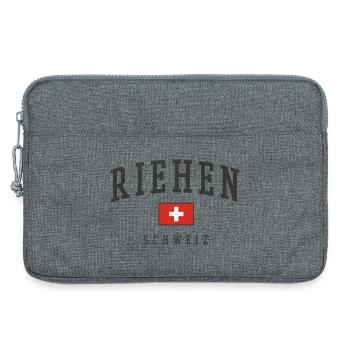 Riehen Switzerland Vintage Design - Laptop bag 13" - heather grey - Front