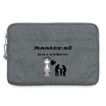 Maître d’être grand-parent - Sacoche pour ordinateur portable 13 pouces - gris chiné - Devant