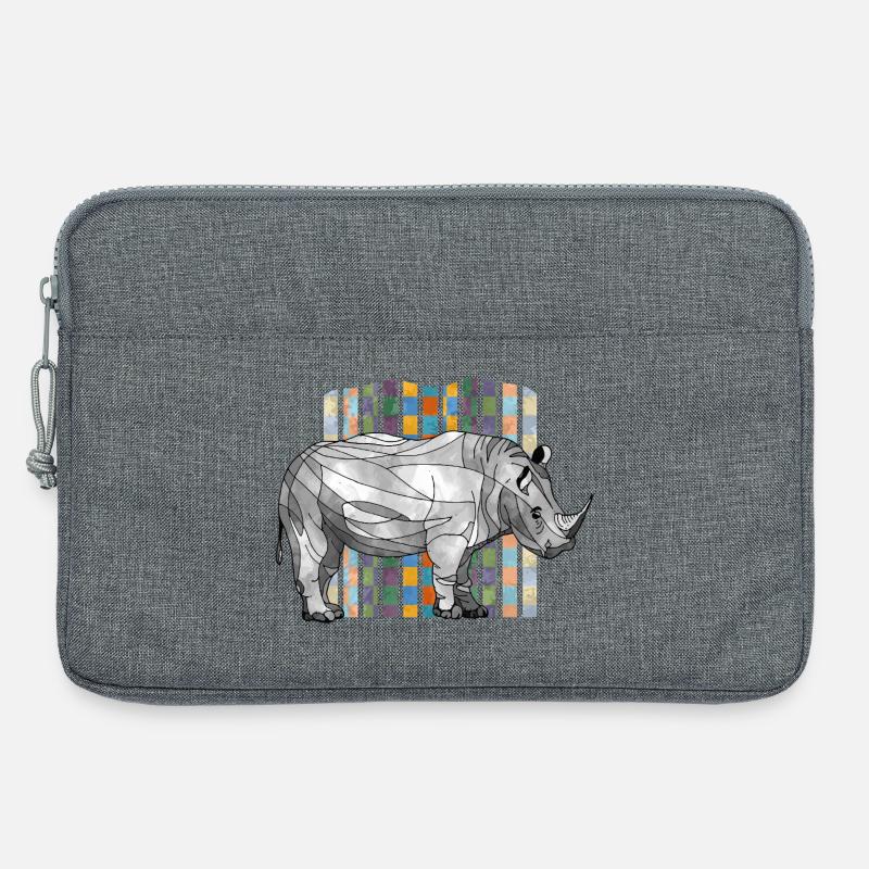 Nashorn - Laptoptasche 13" - Grau meliert