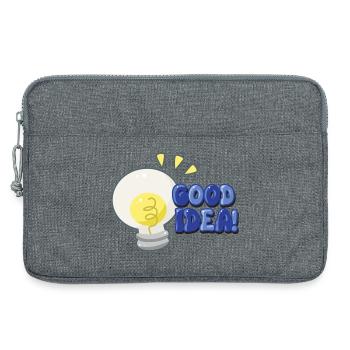 Good Idea Light Bulb Comic - Laptop bag 13" - heather grey - Front