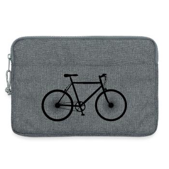 Fahrrad - Bike - Logo - Laptoptasche 13" - Grau meliert - Vorne