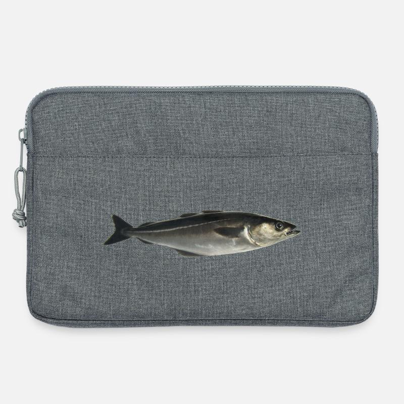 Fisch Pollack - Laptoptasche 13" - Grau meliert