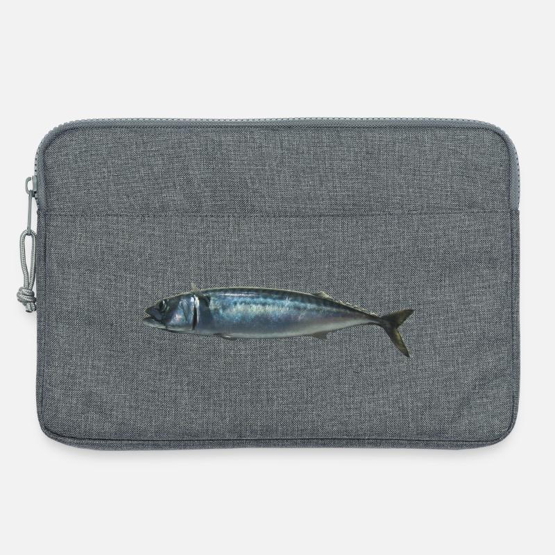 Fisch Makrele - Laptoptasche 13" - Grau meliert
