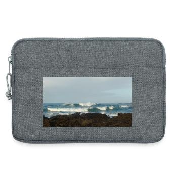 Bretagne-Souvenirgeschenk - Laptoptasche 13" - Grau meliert - Vorne