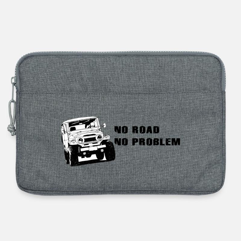 Landcruiser BJ40 No Road No Problem - Laptoptasche 13" - Grau meliert