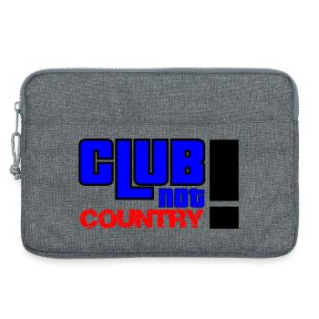 Club not country - Laptoptasche 13" - Grau meliert - Vorne
