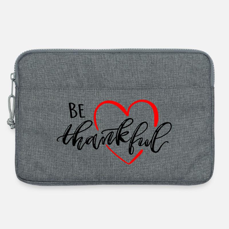 be thankful - Laptoptasche 13" - Grau meliert