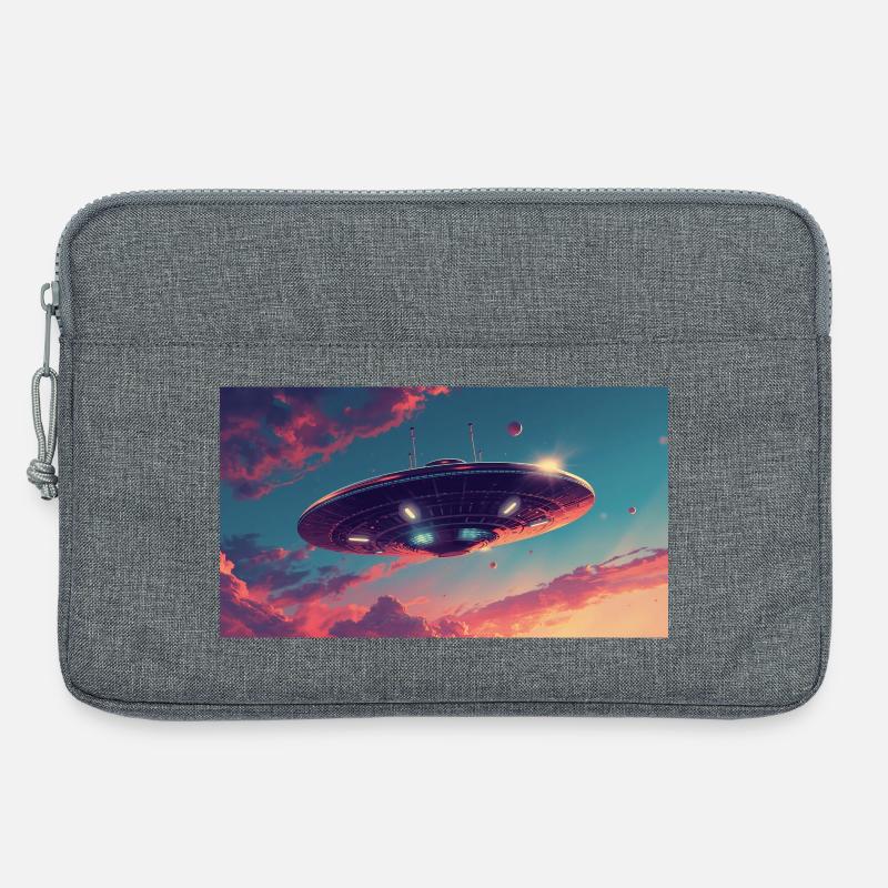 UFO-Stil - Laptoptasche 13" - Grau meliert
