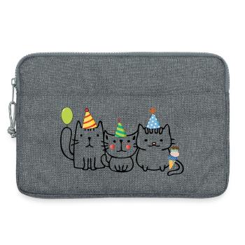 Birthday - Laptop bag 13" - heather grey - Front