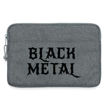 Black Metal-Logodesign - Laptoptasche 13" - Grau meliert - Vorne