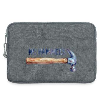 Marteau aquarelle - Le Marteau Nu - Sacoche pour ordinateur portable 13 pouces - gris chiné - Devant