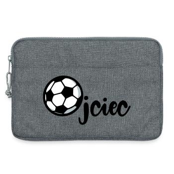 Fußball Papa Papa - Laptoptasche 13" - Grau meliert - Vorne