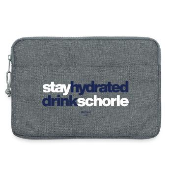 stay hydrated drink schorle - Laptoptasche 13" - Grau meliert - Vorne