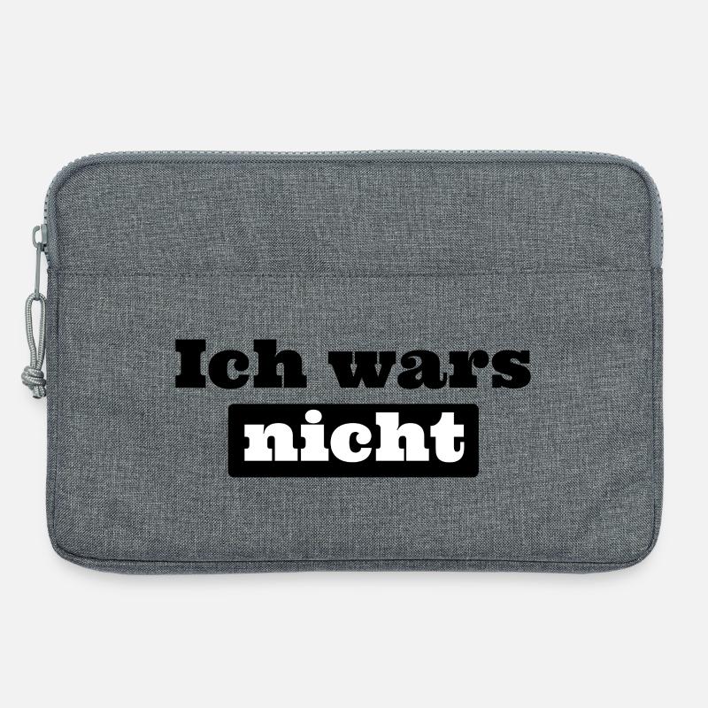 Ich wars nicht - Laptoptasche 13" - Grau meliert
