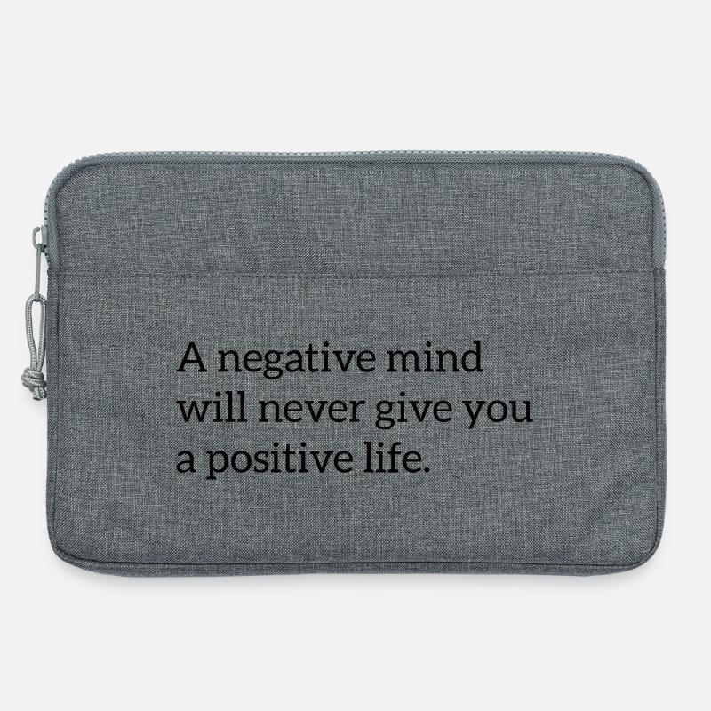 Motivierender Spruch Englisch  - Laptoptasche 13" - Grau meliert