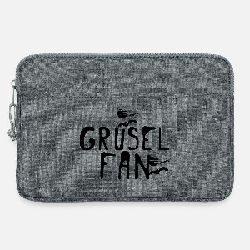 Grusel Fan Halloween Herbst Fun Spruch Geschenk - Laptoptasche 13" - Grau meliert