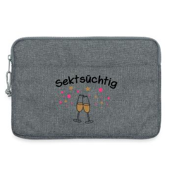 Sektsüchtig - Laptoptasche 13" - Grau meliert - Vorne