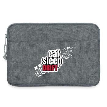 Eat Sleep Drift - Laptop bag 13" - heather grey - Front