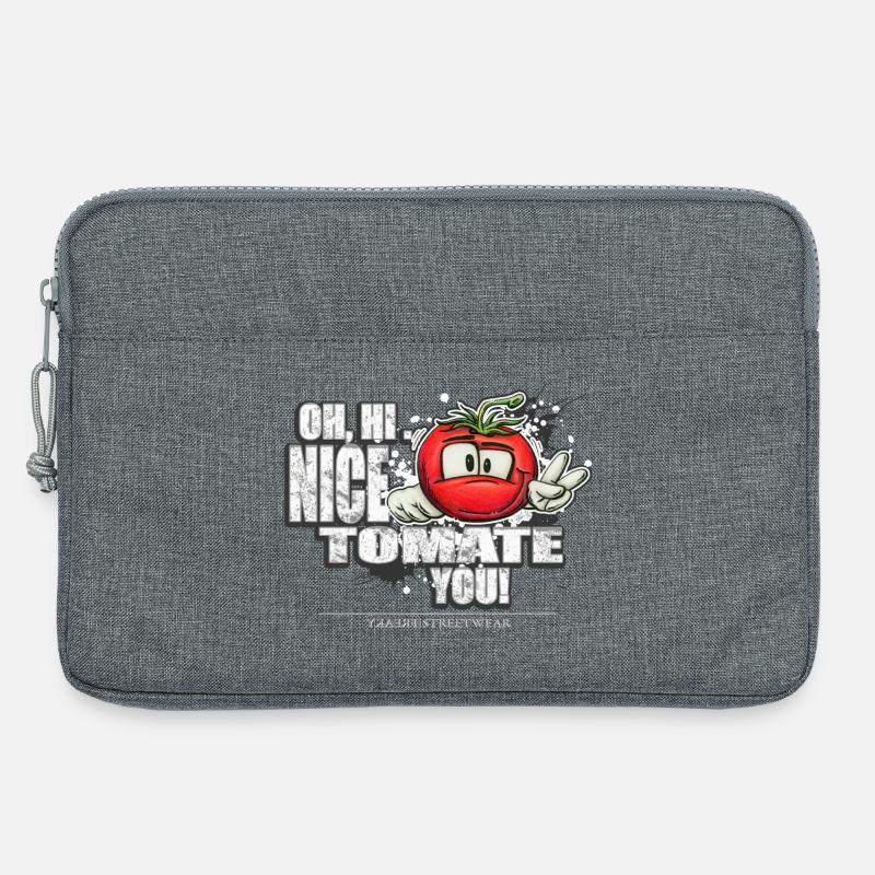 nice tomate you - Laptoptasche 13" - Grau meliert