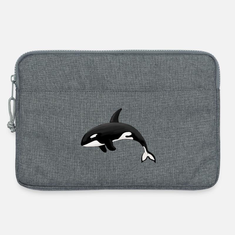 Orca Killerwal Schwertwal Orka - Laptoptasche 13" - Grau meliert