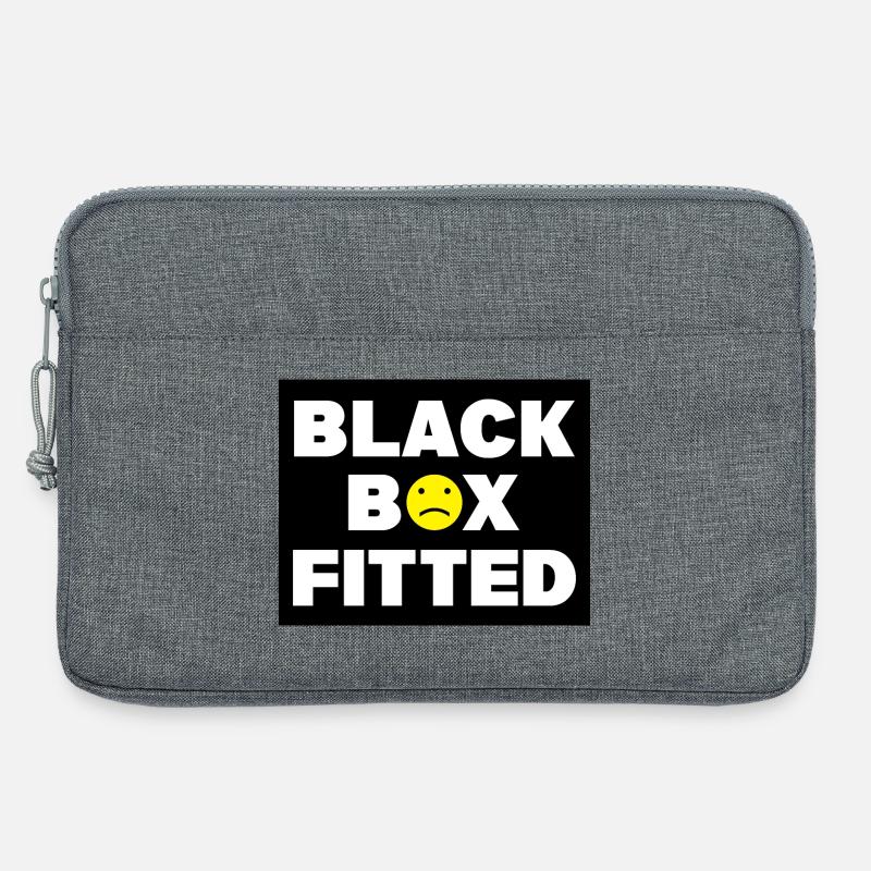 Black Box Fitted - Car Auto Window Bumper Decal - Laptop bag 13" - heather grey