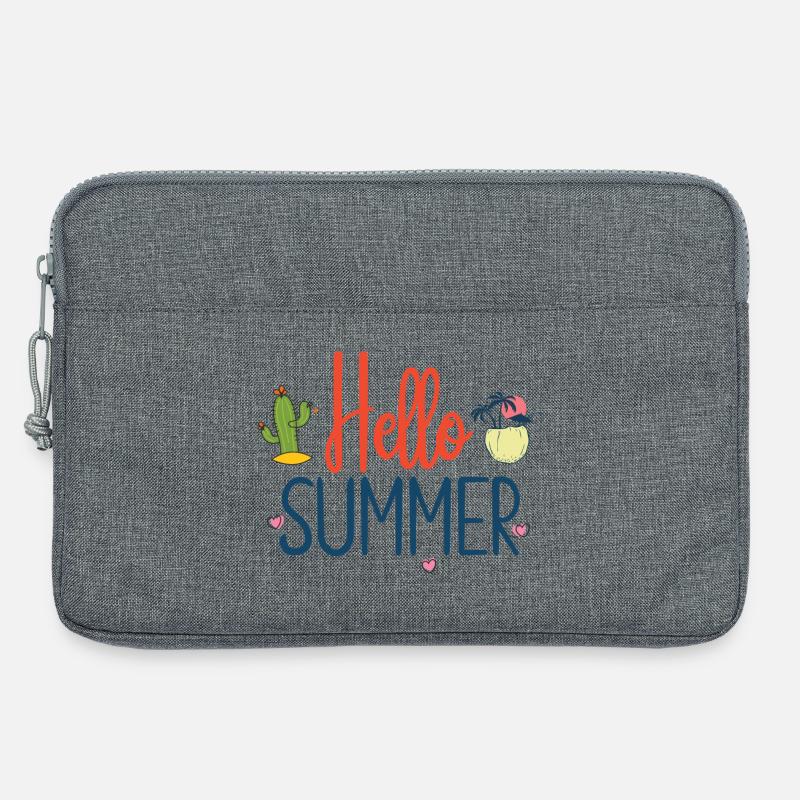 Hallo Sommer - Laptoptasche 13" - Grau meliert