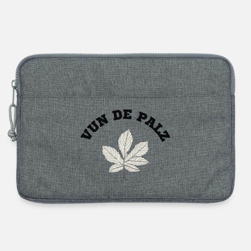 Vun de palz - Laptoptasche 13" - Grau meliert