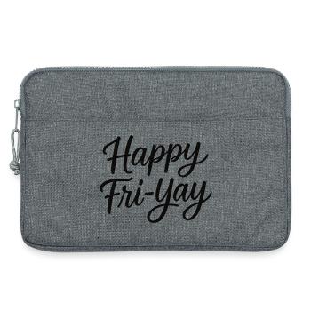 Schönen Freitag, Juhuu, Freitag, Liebhaber, Friyay - Laptoptasche 13" - Grau meliert - Vorne