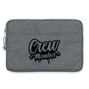crew member - Laptop bag 13" - heather grey - Front