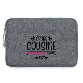 Big Cousin 2027 loading - Laptop bag 13" - heather grey - Front