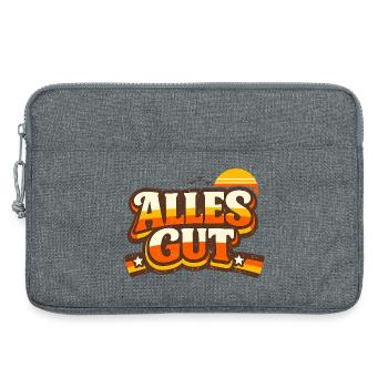 Alles Gut Spruch - Laptoptasche 13" - Grau meliert - Vorne