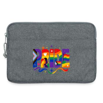 Pride Spruch für LGBTQ Aktivisten & Fans - Laptoptasche 13" - Grau meliert - Vorne