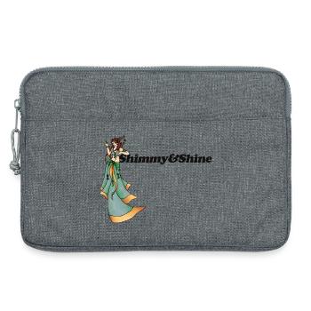 Déesse du Shimmy en Vert - Sacoche pour ordinateur portable 13 pouces - gris chiné - Devant