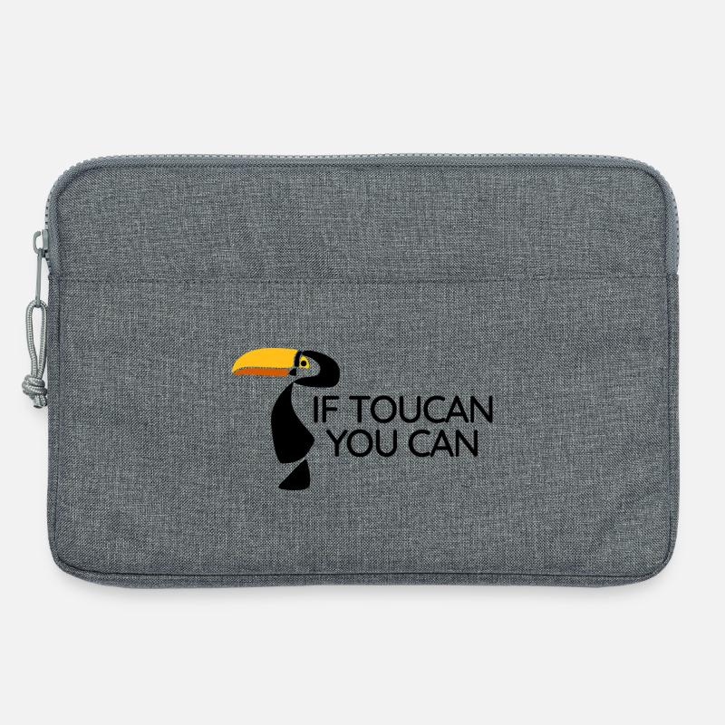 Toukan – Du kannst - Laptoptasche 13" - Grau meliert