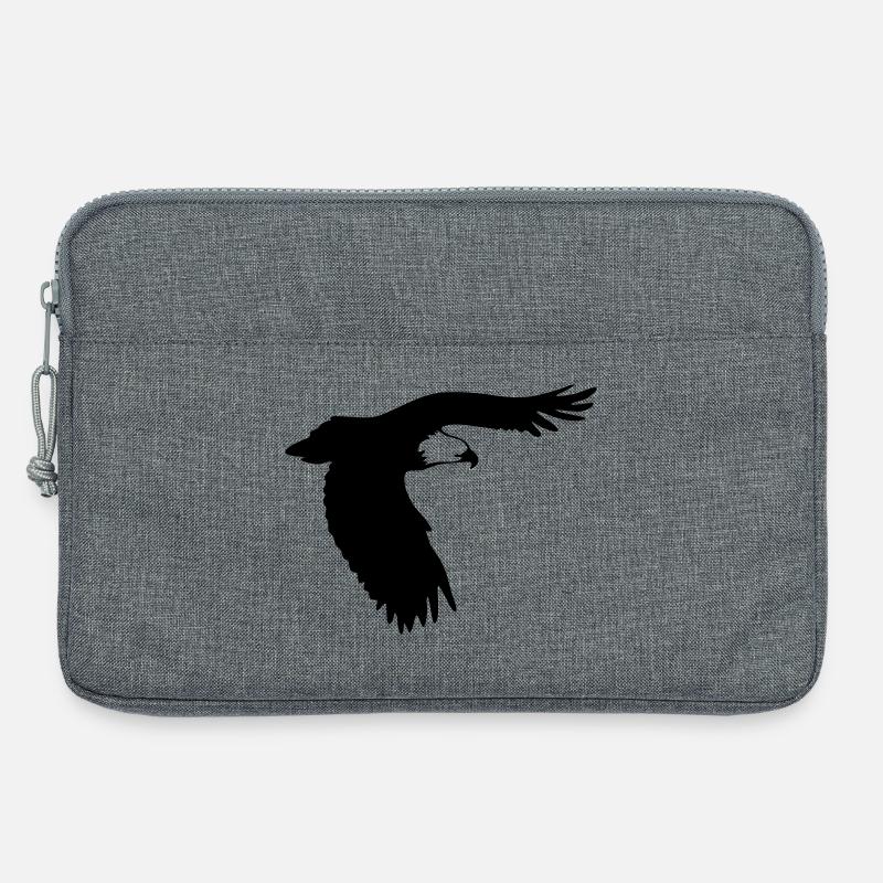 Adler im Flug - Laptoptasche 13" - Grau meliert
