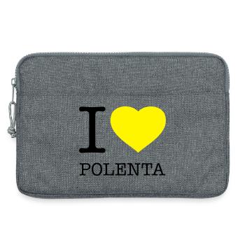 I LOVE POLENTA Mais - Laptoptasche 13" - Grau meliert - Vorne