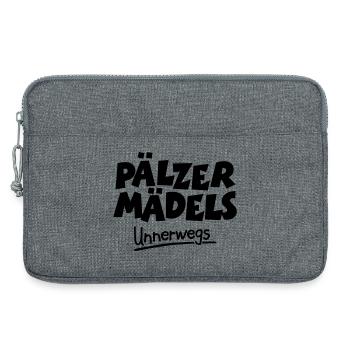 Pälzer Mädels unnerwegs - Pfälzer Mädels unterwegs - Laptoptasche 13" - Grau meliert - Vorne