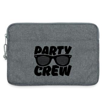 party crew - Laptoptasche 13" - Grau meliert - Vorne