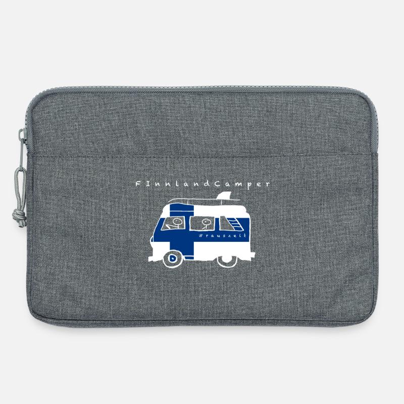 Finnland Camper - Laptoptasche 13" - Grau meliert