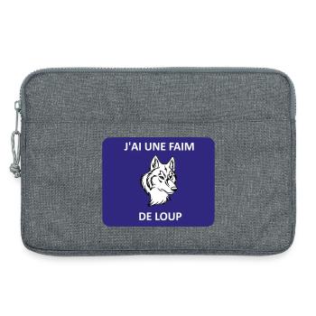 I'm hungry like a wolf - Laptop bag 13" - heather grey - Front